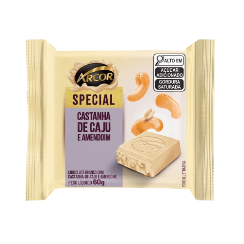 Choc Tabl Special Branco Caju 60gr