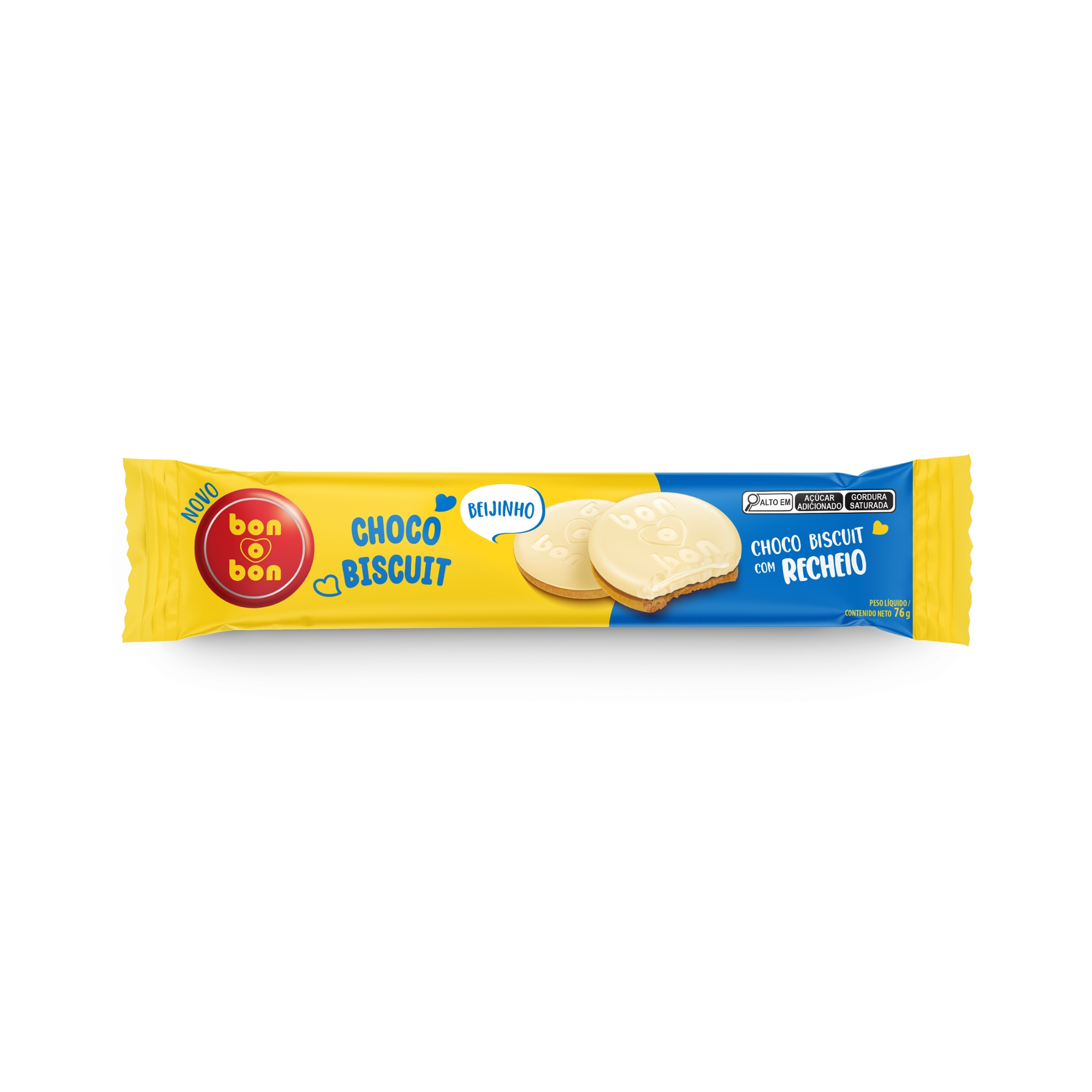Biscuit Bon O Bon Beijinho 76g Arcor