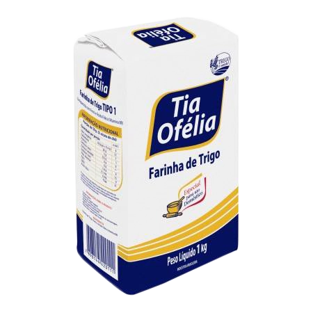 Farinha De Trigo Tipo 1 Tia Ofélia Pacote 1kg