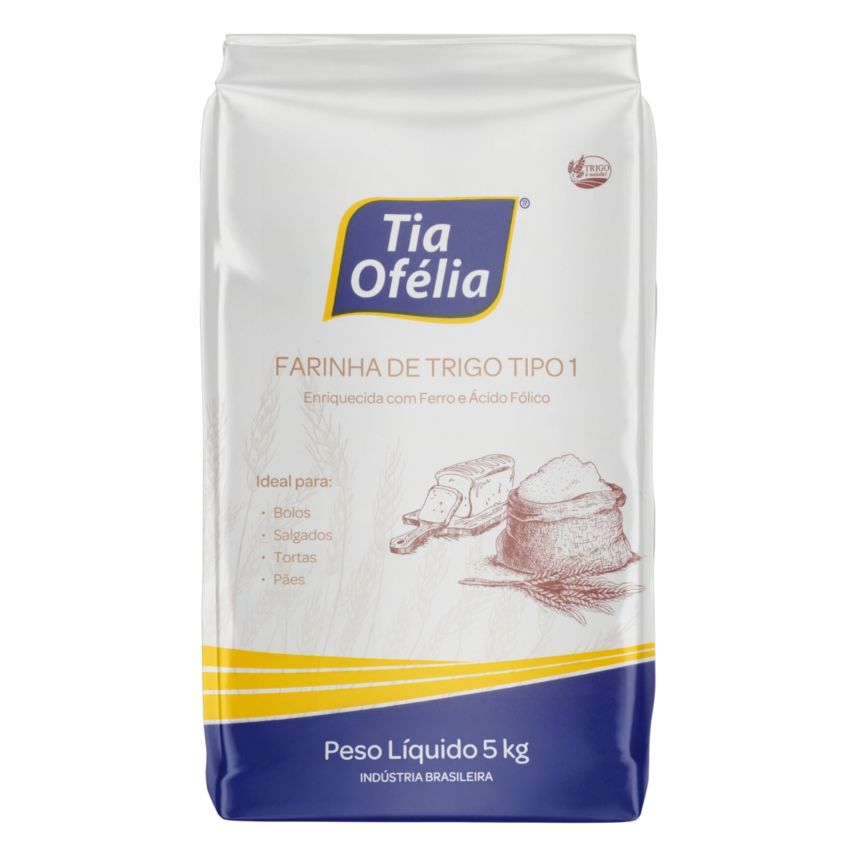 Farinha De Trigo Tipo 1 Tia Ofélia Pacote 5kg