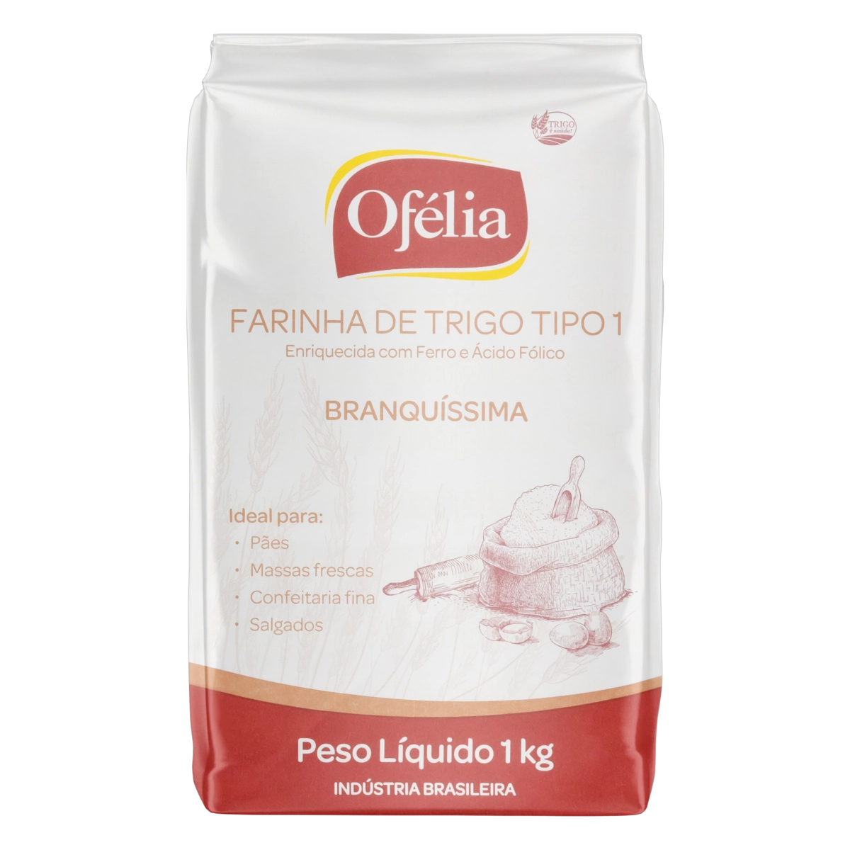 Farinha De Trigo Tipo 1 Ofélia Pacote 1kg
