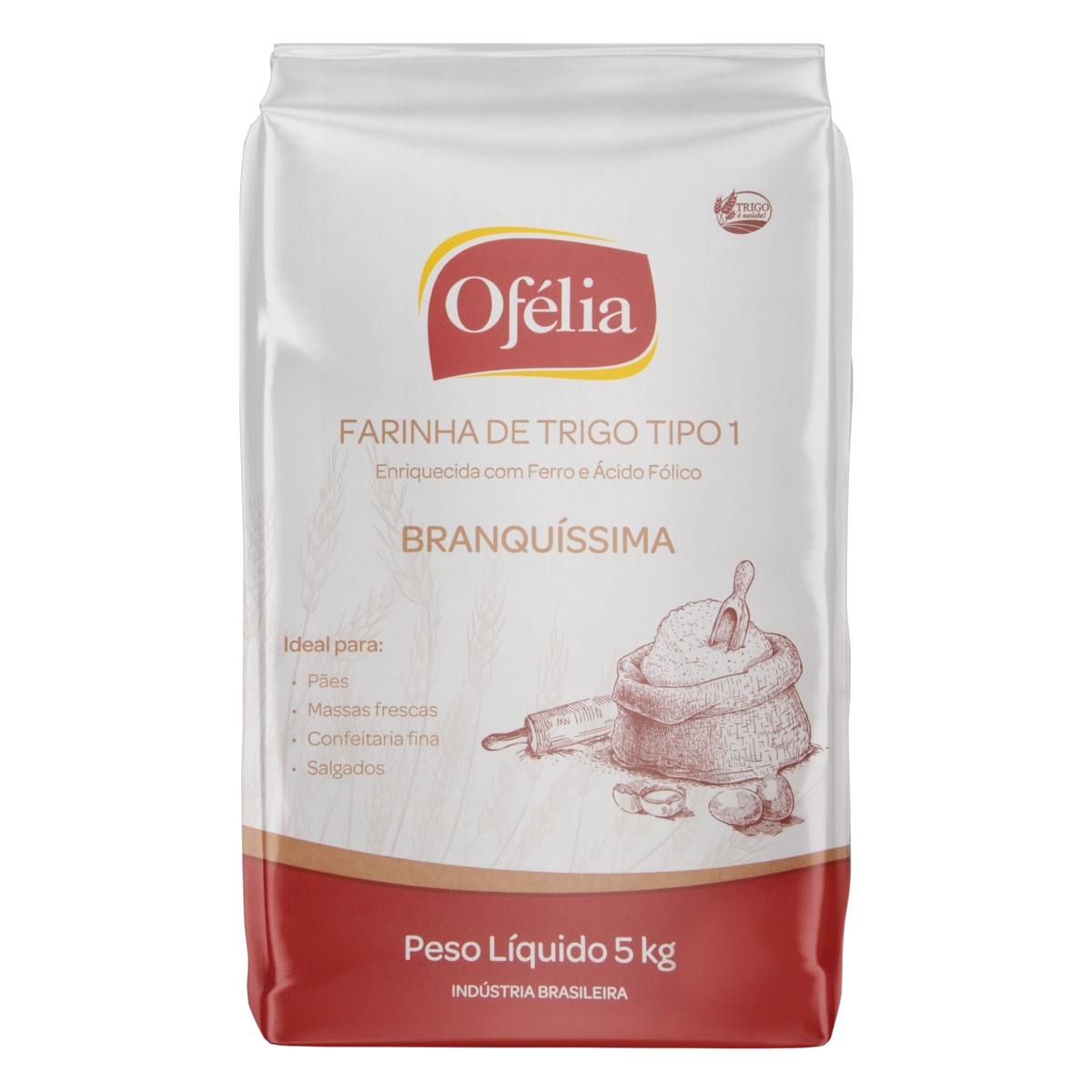 Farinha De Trigo Tipo 1 Ofélia Pacote 5kg