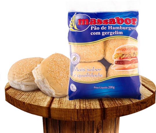 Pao Massabor Hamburguer Geng C/4 200gr