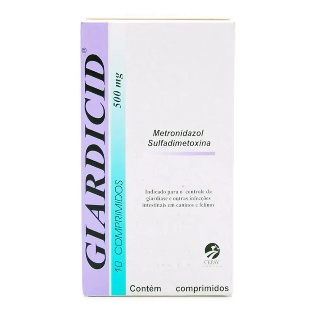 Giardicid 500 Cepav 10 Comprimidos 20 g