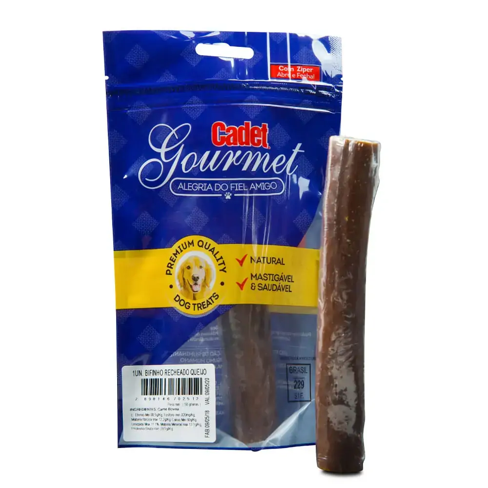 Petisco Snack Bife Recheado Queijo Cadet Gourmet