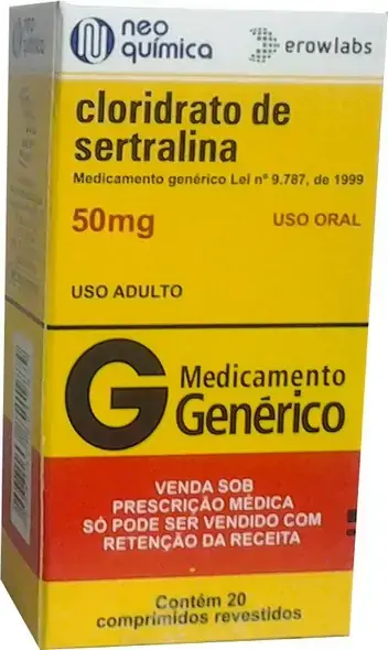Cloridrato De Sertralina 50 Mg X 20 Cpr