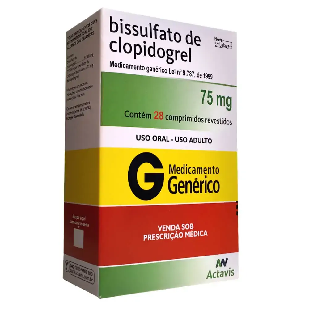Bis De Clopidrogel 75 Mg 28cp Actavis
