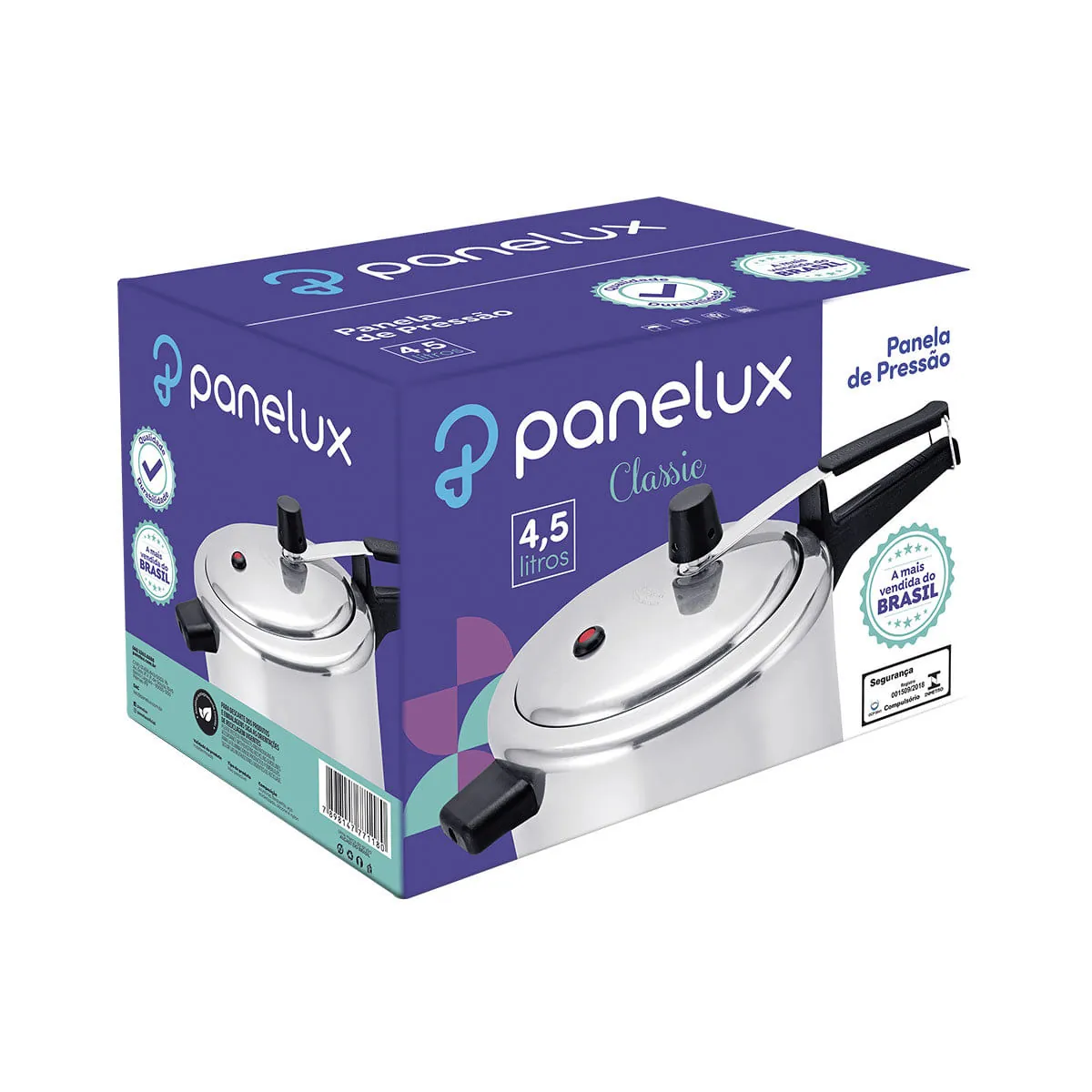 Panelux Panela Pressao Antiaderente 4,5lts