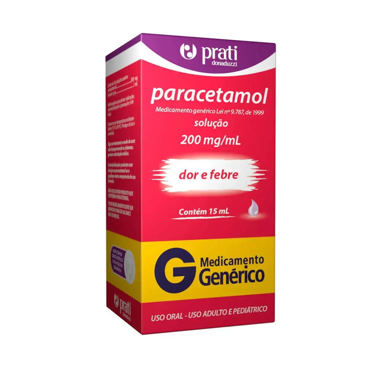 Paracetamol 200mg/ml Prati Donaduzzi Caixa 15ml