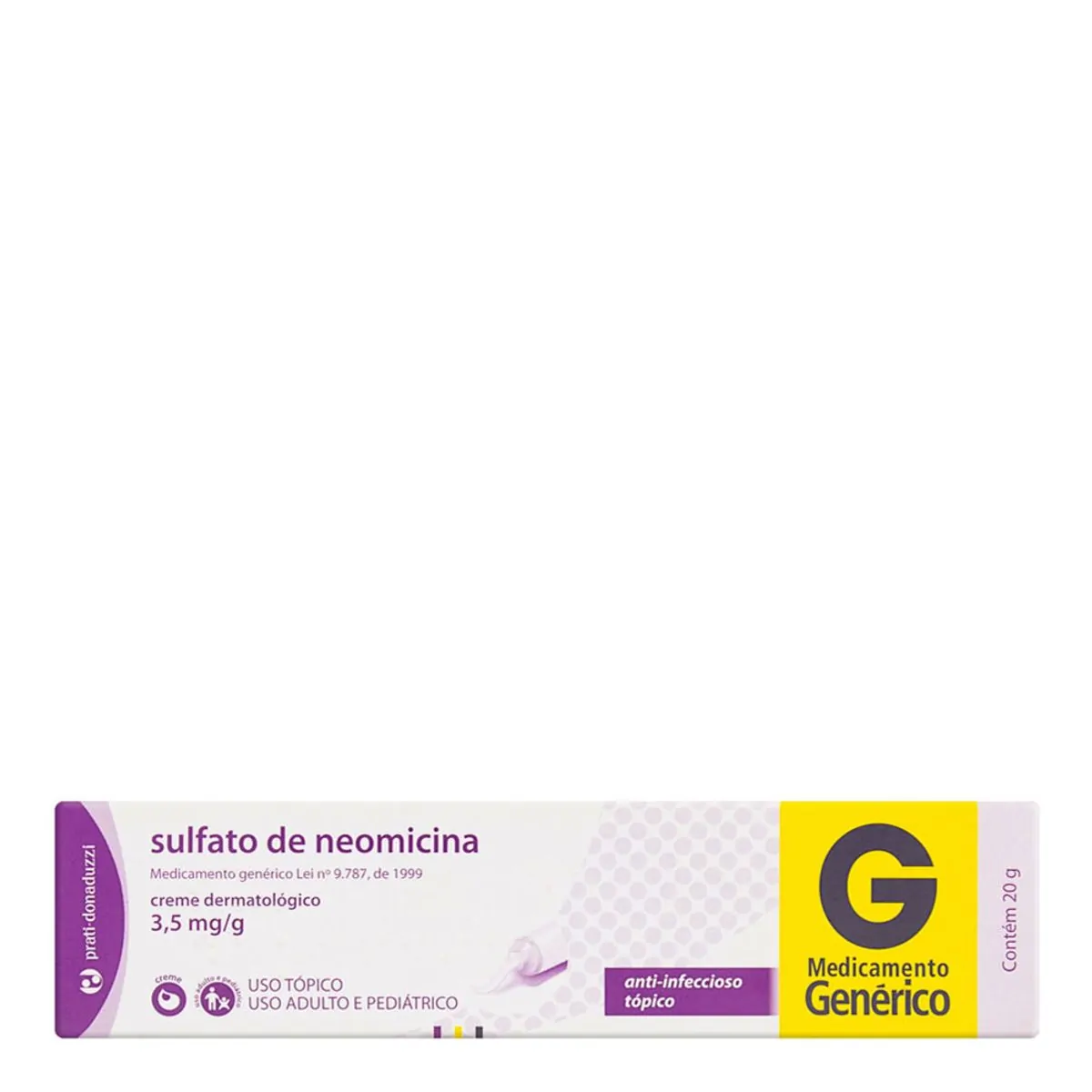 Sulfato De Neomicina Creme 3,5 Mg/g Prati Donaduzzi Caixa 20g