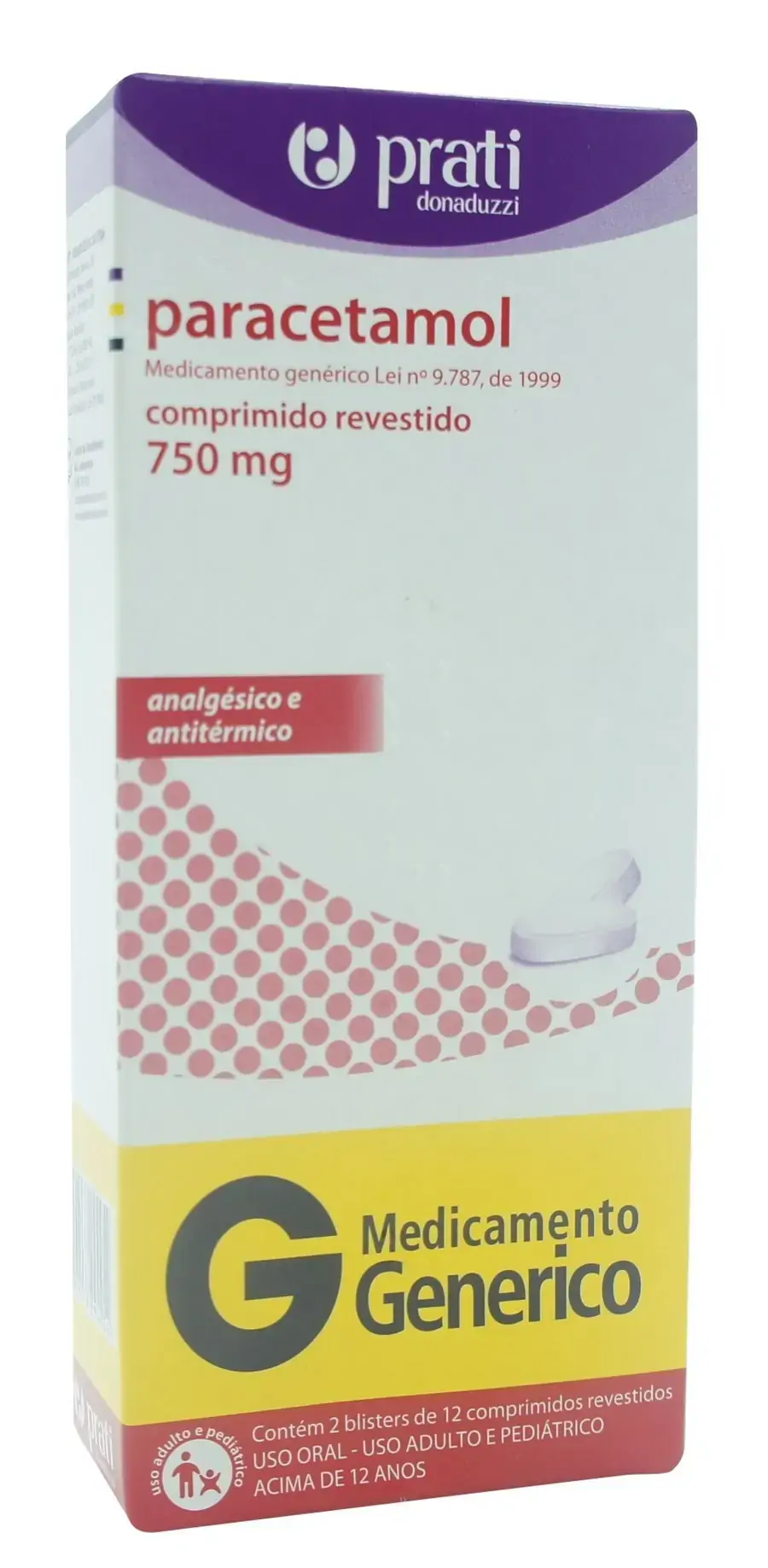 Paracetamol 750mg C/24 Cp Prati