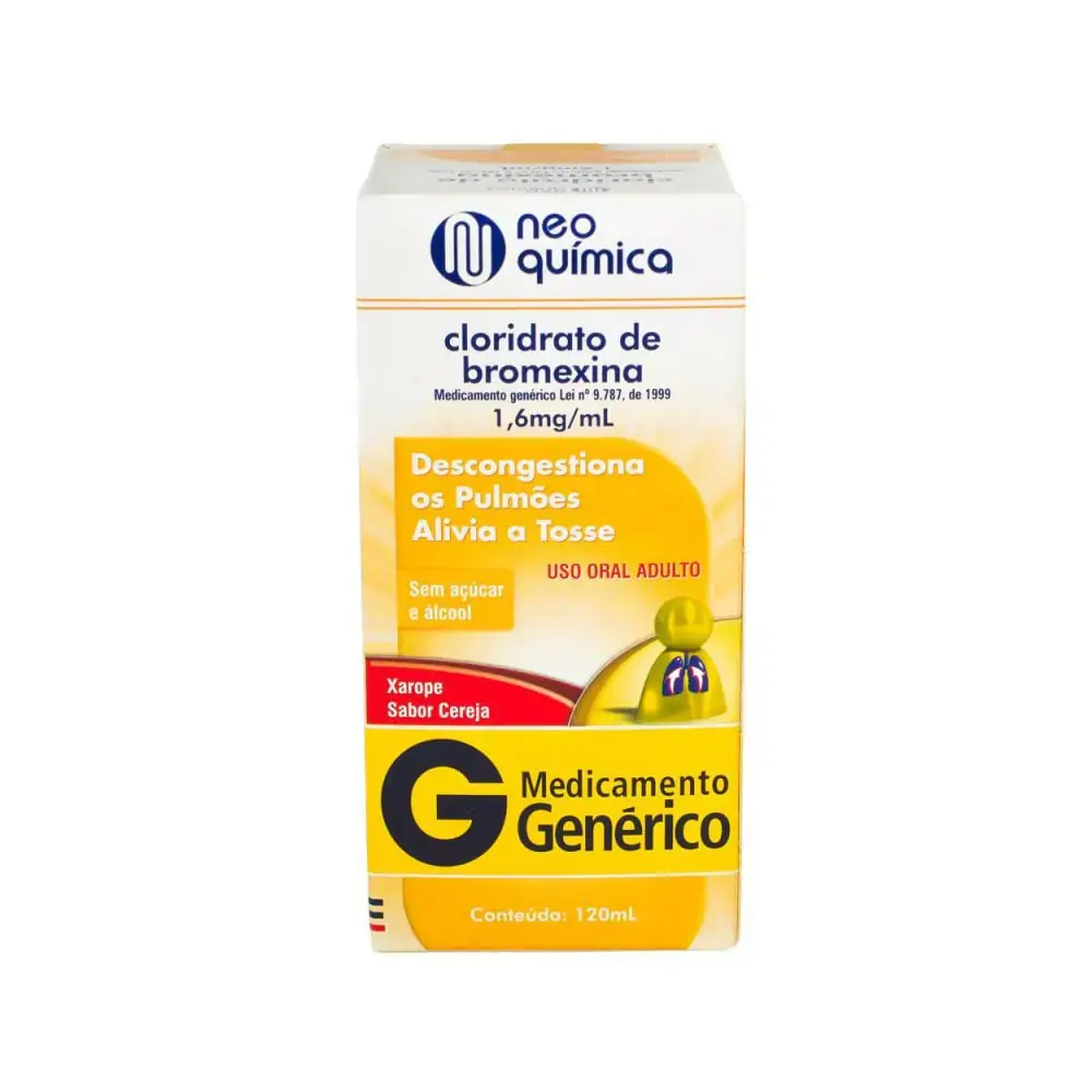 Cloridrato De Bromexina 8 Mg/ml Xarope Adulto Prati Donaduzzi Genérico