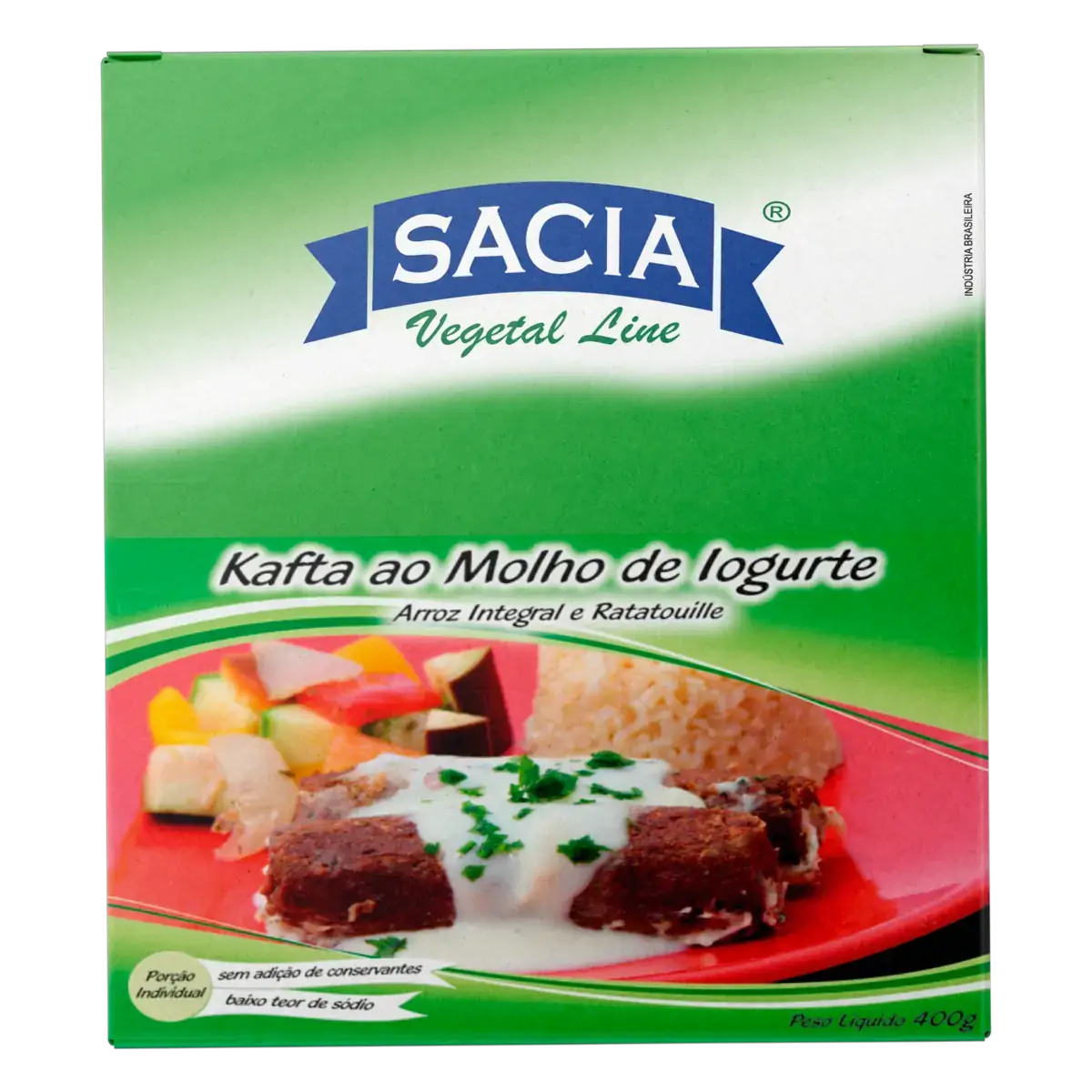Kafta Ao Molho De Iogurte Sacia Vegetal Line Caixa 400g