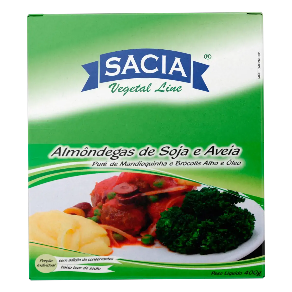 Almôndega De Soja E Aveia Sacia Vegetal Line Caixa 400g
