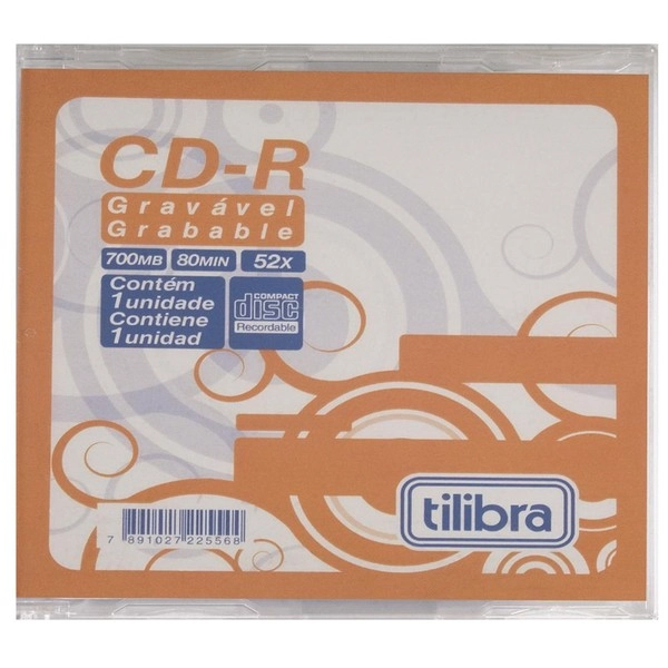 Slim Case Cdr 700 Mb 300g Tilibra