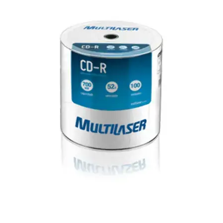 Multilaser Cd100 Cd R 700 Mb / 80 Min 52x 100 Discos