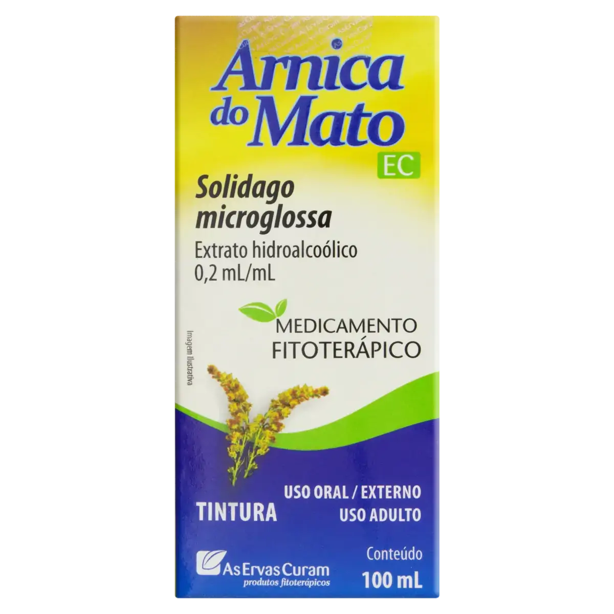 Arnica Do Mato 0,2ml/ml As Ervas Curam Caixa 100ml