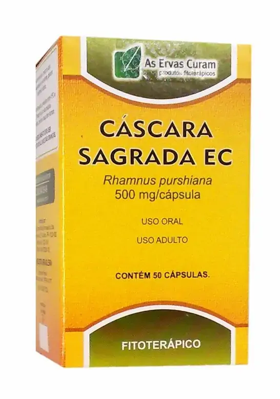 Cascara Sagrada Ec 500 Mg 50 Cápsulas As Ervas Curam Similar