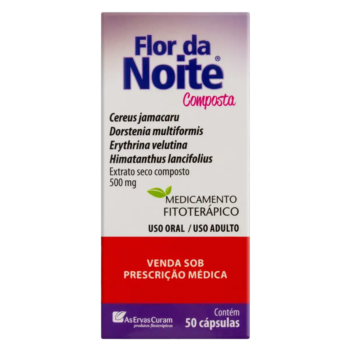 Flor Da Noite 500mg As Ervas Curam Caixa 50 Cápsulas