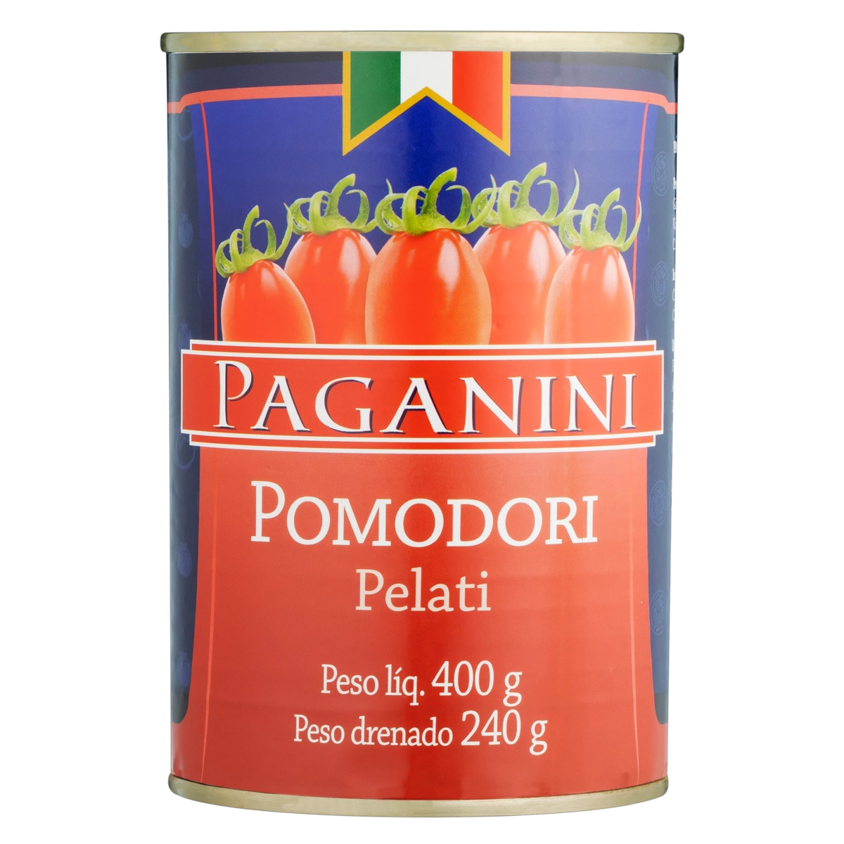 Tomate Pelado Paganini Lata 400g