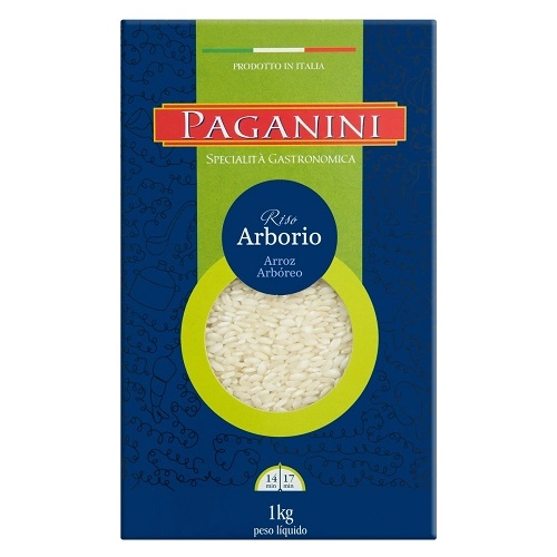 Arroz Arbório Tipo 1 Paganini Caixa 1kg