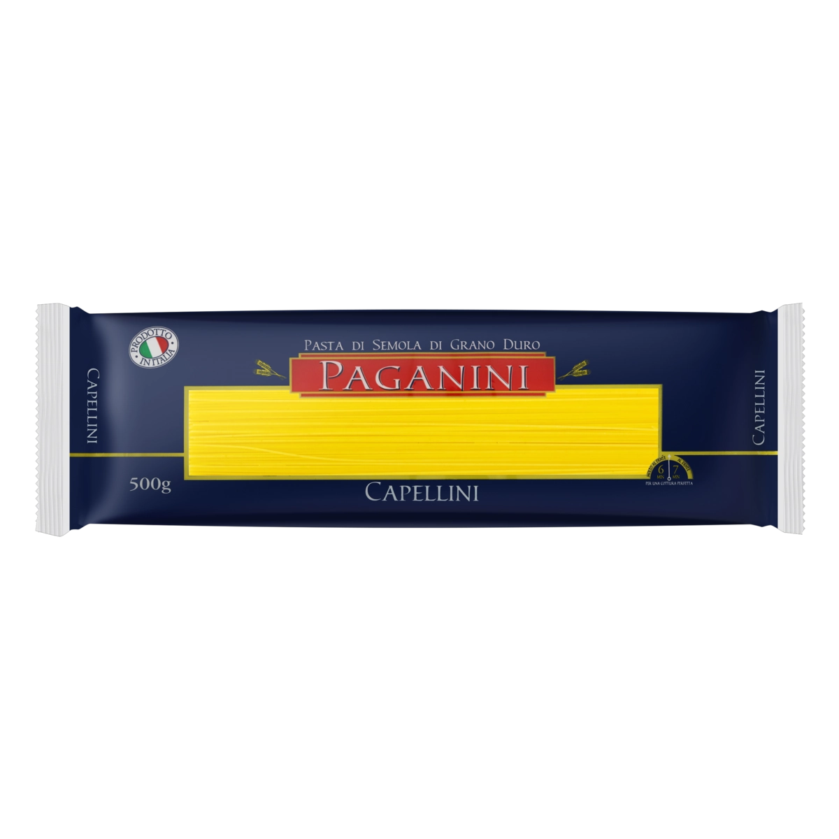 Macarrão De Sêmola Grano Duro Capellini Paganini Pacote 500g