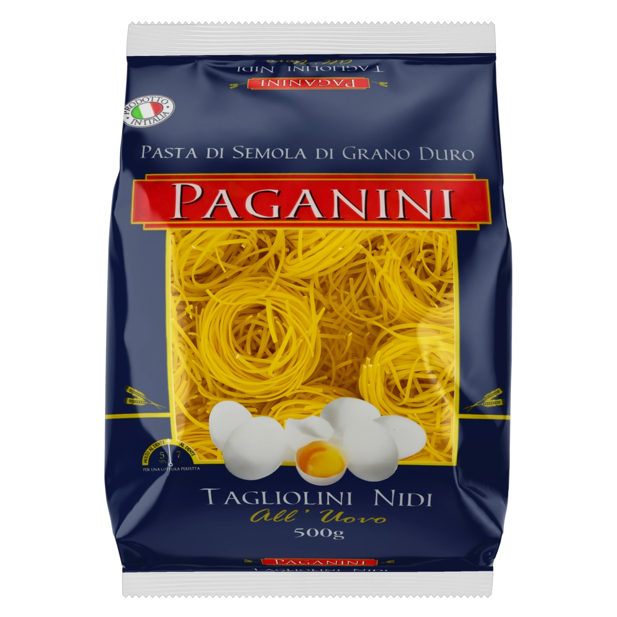 Macarrão De Sêmola Com Ovos Grano Duro Tagliolini Nidi Paganini Pacote 500g