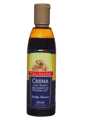 Creme Com Aceto Balsâmico De Modena Trufas Brancas Paganini Frasco 250ml
