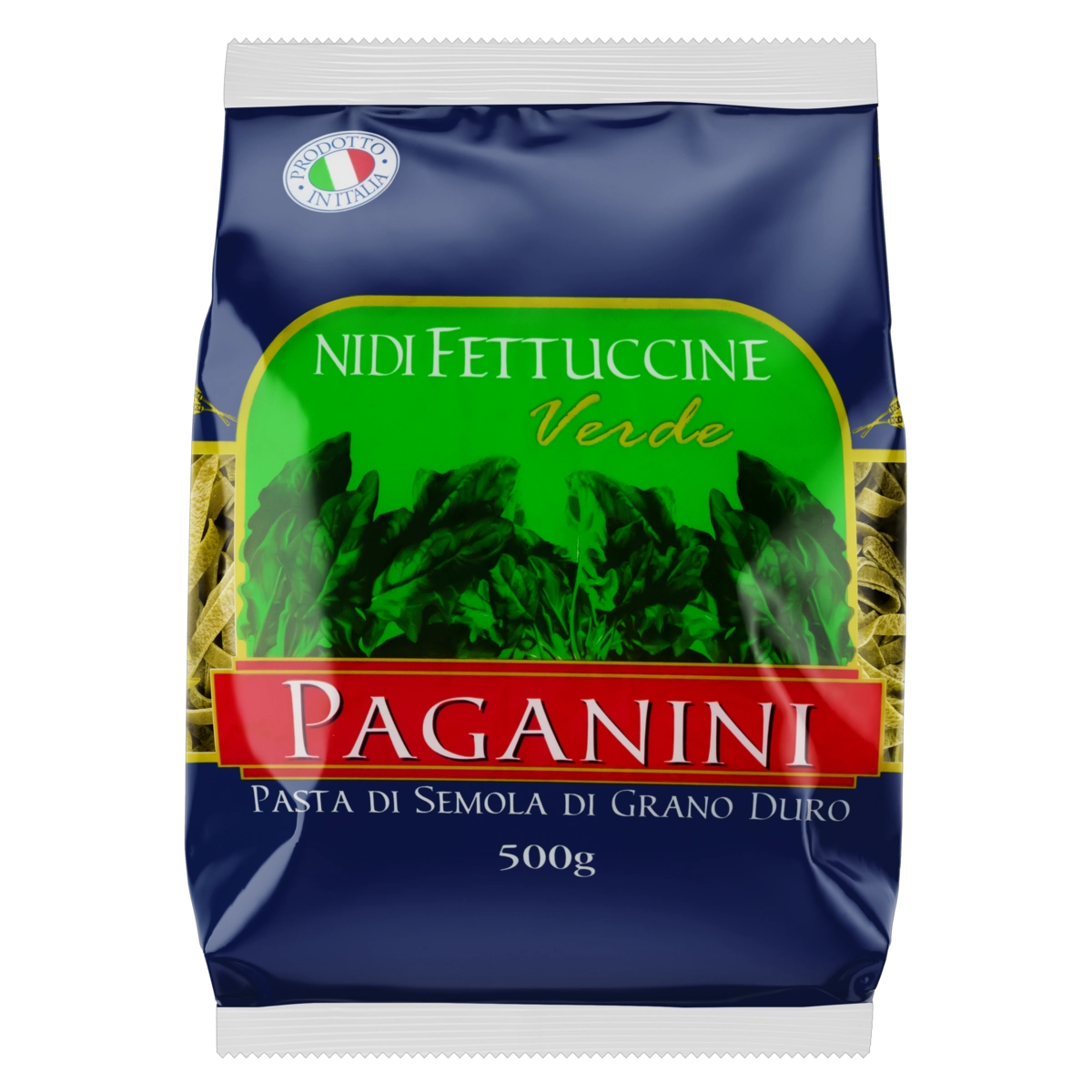 Macarrão Italiano Fettuccine Nidi Verde Paganini 500g