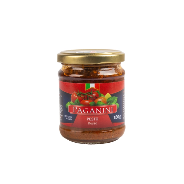 Molho Pesto Com Tomate Seco Paganini Vidro 180g