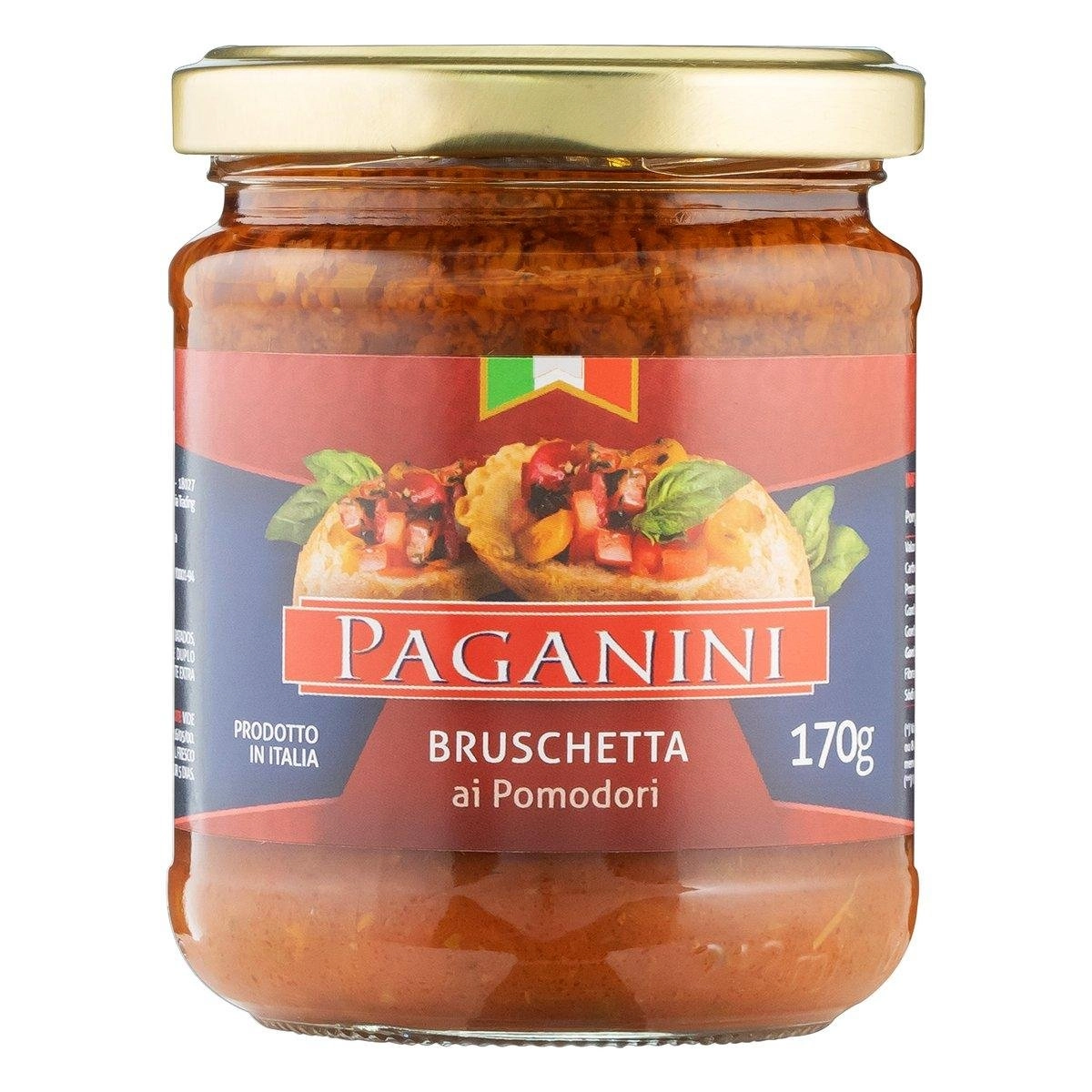 Antepasto Bruschetta Tomate Paganini Vidro 170g