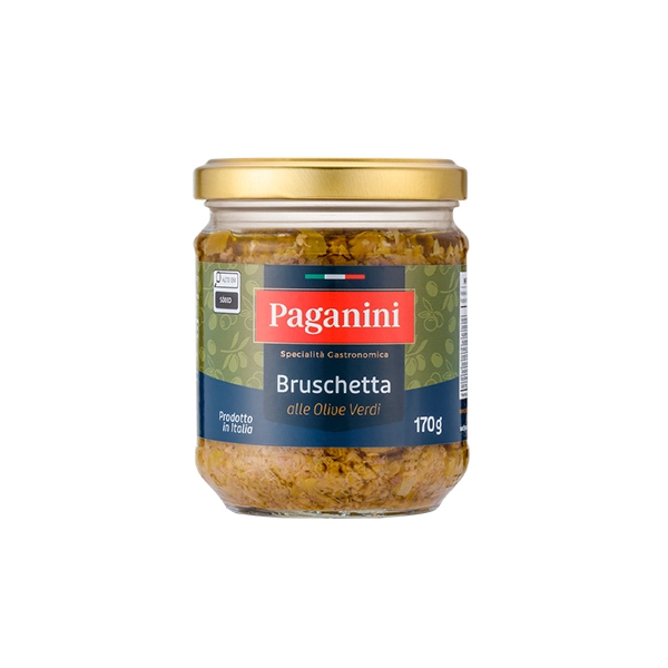 Antepasto Azeitonas Pretas Paganini Vidro 130g