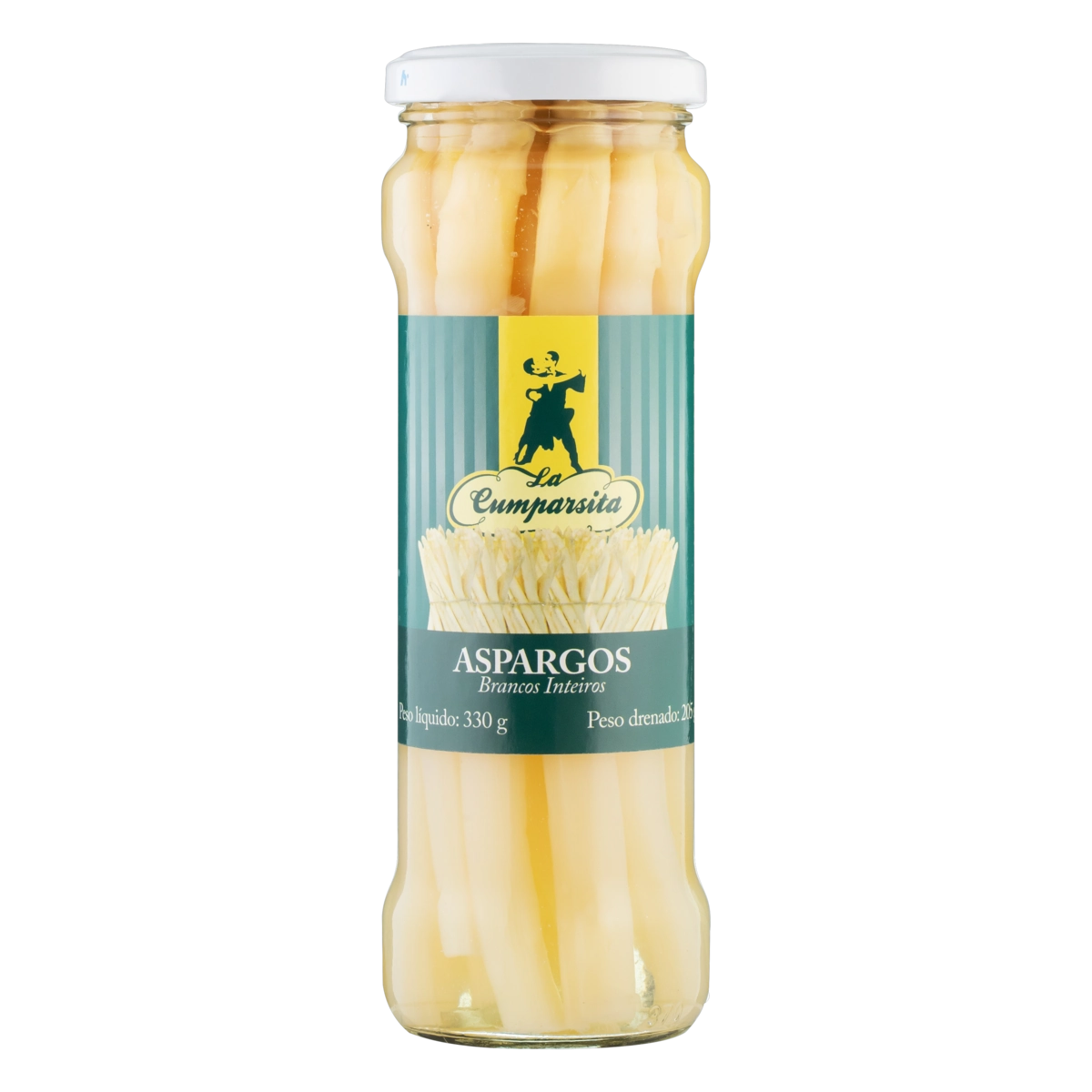 Aspargo Branco Em Conserva Inteiro La Cumparsita Vidro 205g