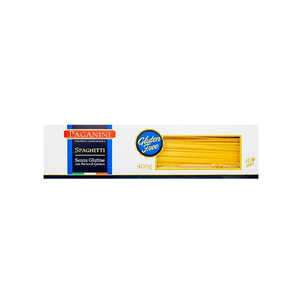 Macarrão Com Farinha De Quinoa Spaghetti Sem Glúten Paganini Caixa 400g