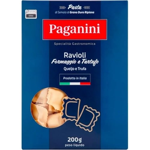 Massa Ravioli Queijo E Trufa Paganini 200g