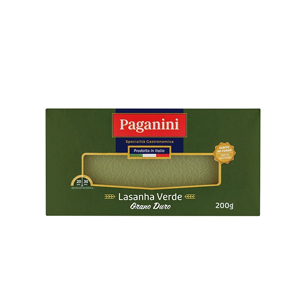 Macarrao Paganini Lasagna 200g Verde