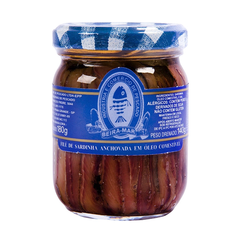 File De Sardinha Anchovada Em Oleo Comestivel