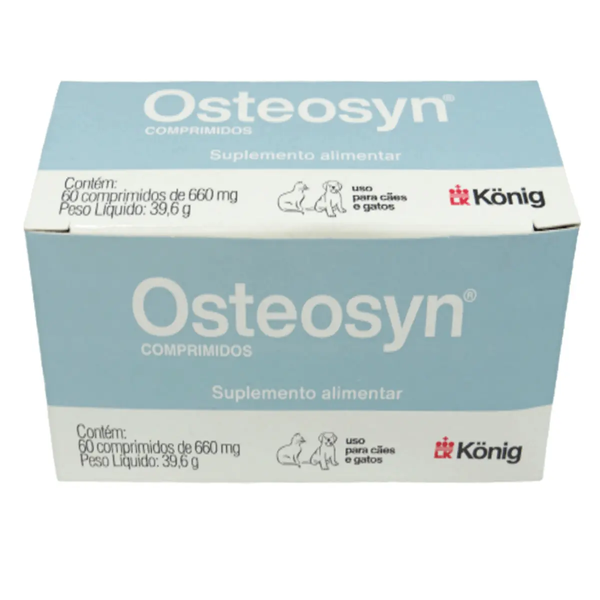 Osteosyn 660mg Suplemento Alimentar para Cães e Gatos 60 comprimidos