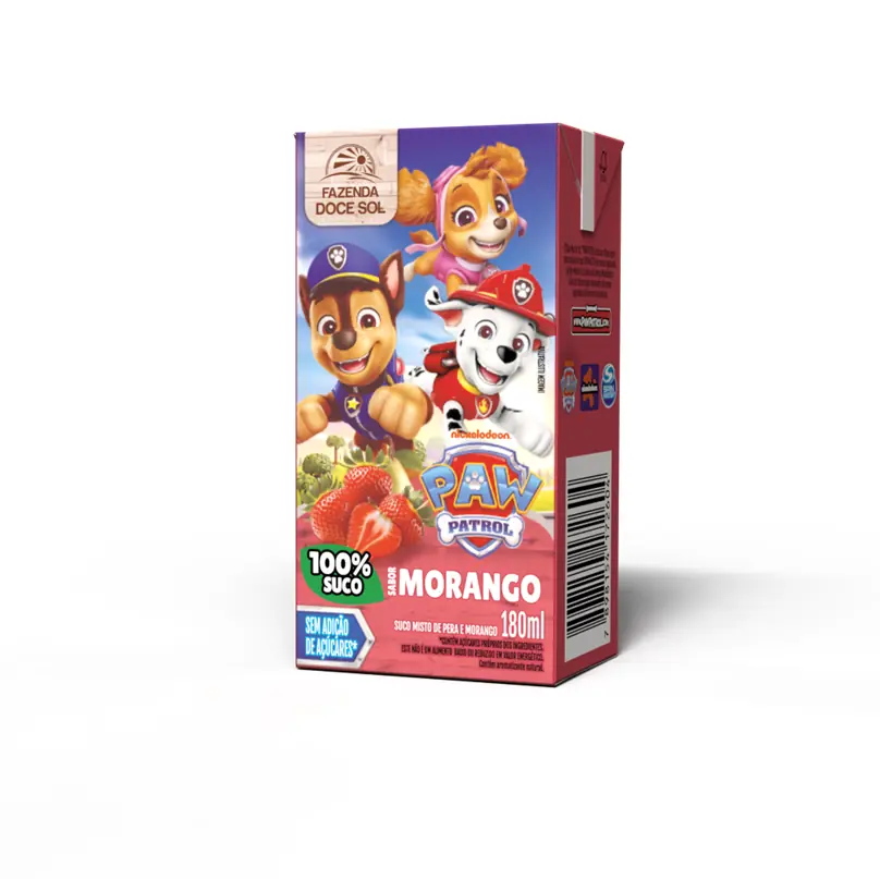 Suco Misto Patrulha Canina Pera E Morango 180ml