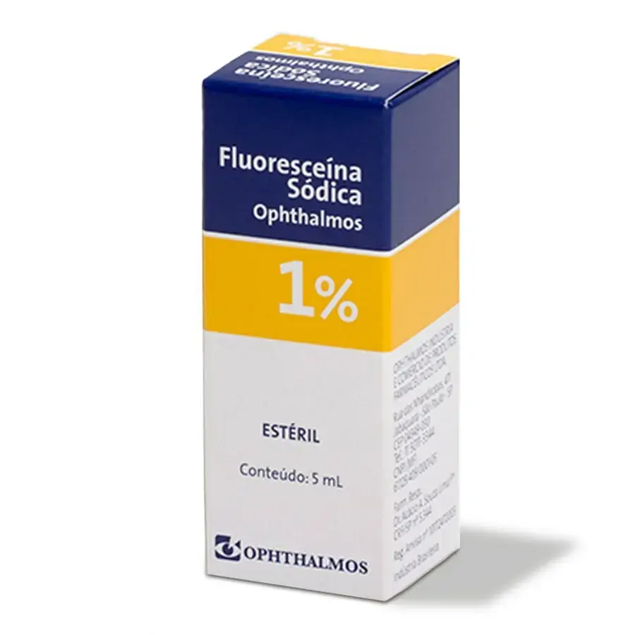 Fluoresceina Oph 1 Ophthalmos 5ml Solução Oftálmica