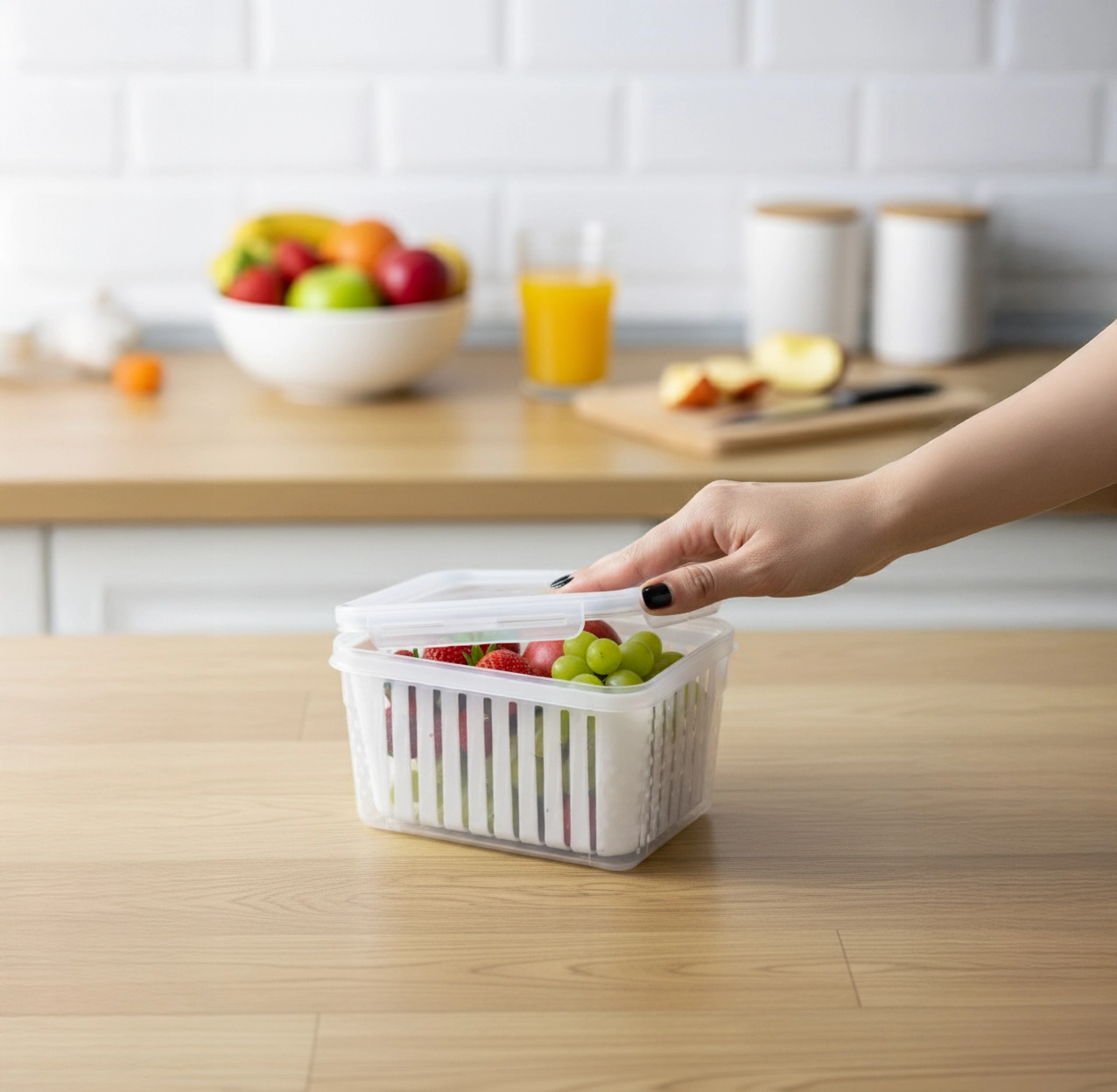 Pote Organizador Trava Cesta 1.2l 362 Dikamais