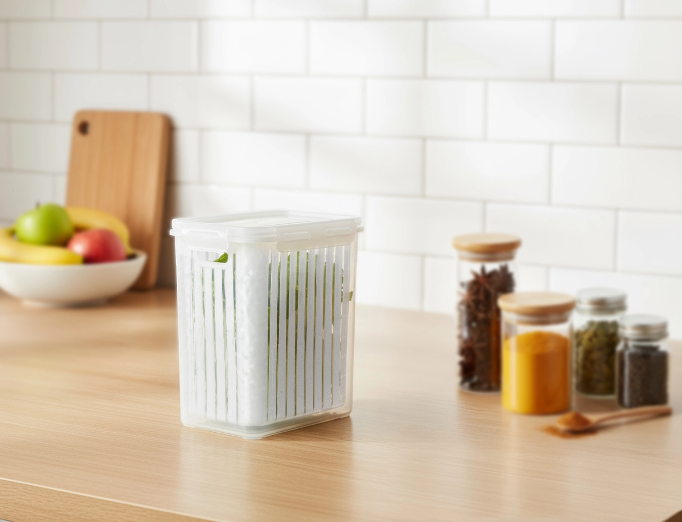 Pote Organizador Trava Cesta 1.7l 363 Dikamais