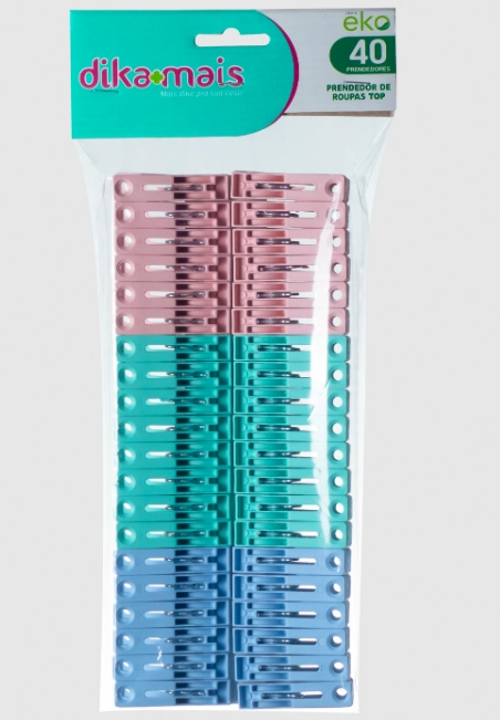 Prendedor De Roupas Forte C 40pcs 827 Zelar