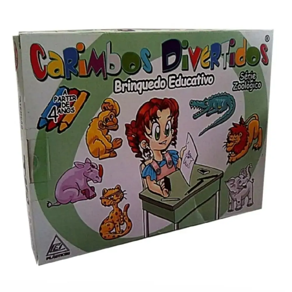 Brinquedo Carimbos Cei Divertidos Zoolo