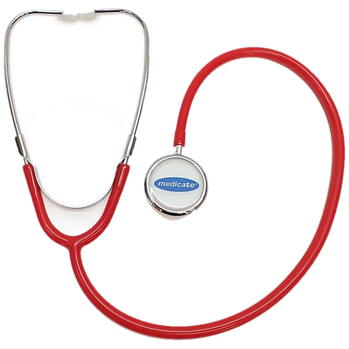 Estetoscópio Duplo Adulto MD-20 Medicate - Vermelho