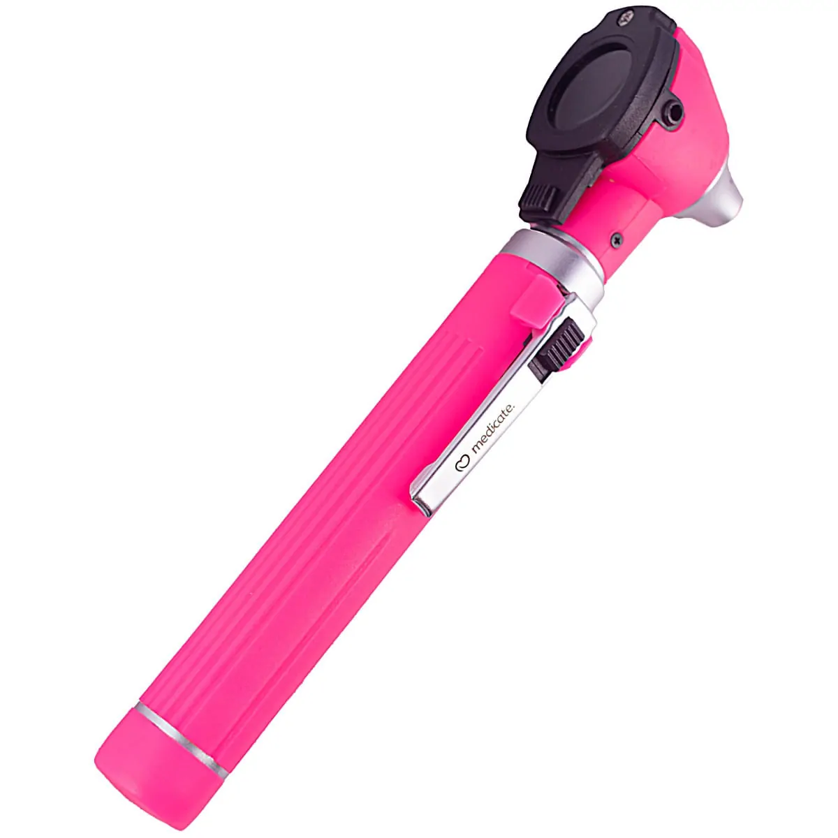 Otoscópio Fibra Óptica LED Medicate - Rosa