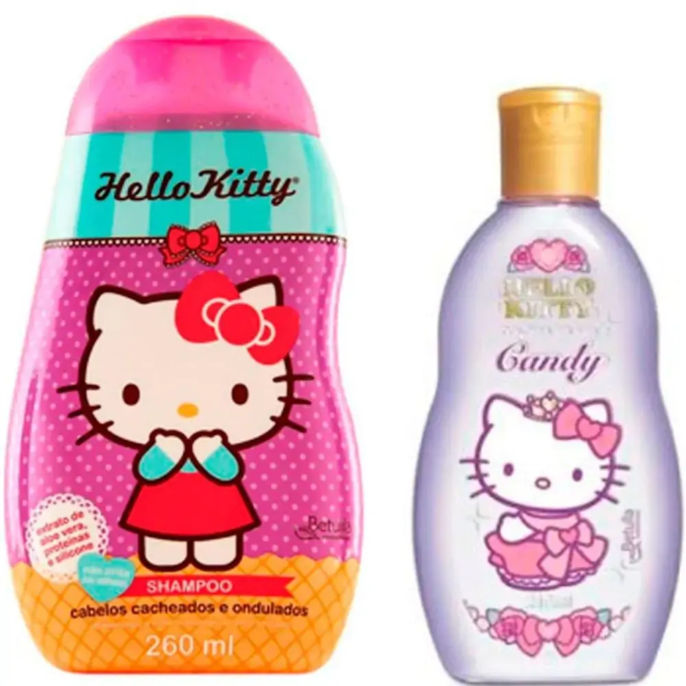 Kit Hello Kitty Shampoo Cab. Cach Colonia Candy