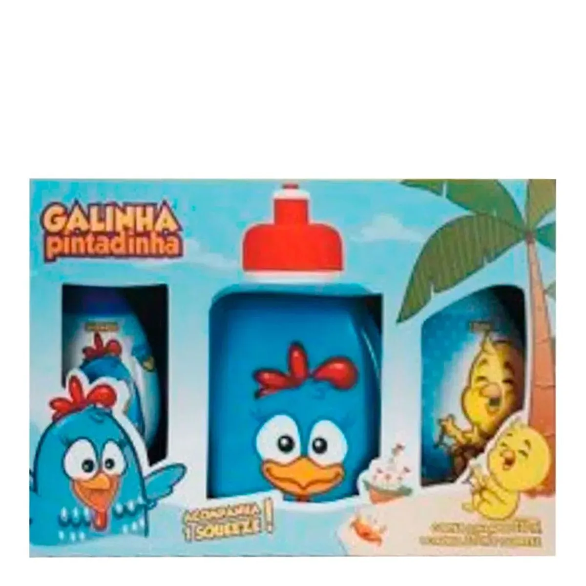 Kit Galinha Pintadinha Shampoo Colonia Aqueeze