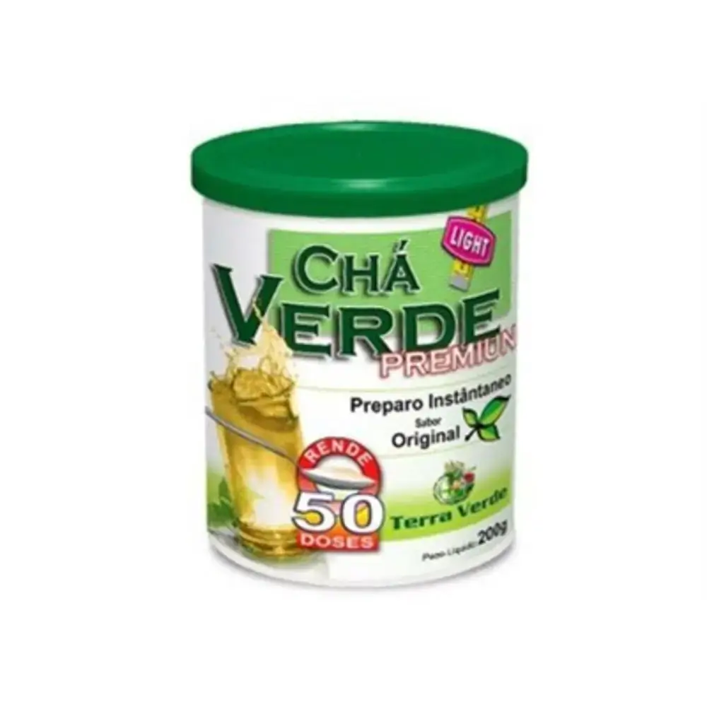 Cha Verde Premium Sabor Laranja 200g Terra Verde