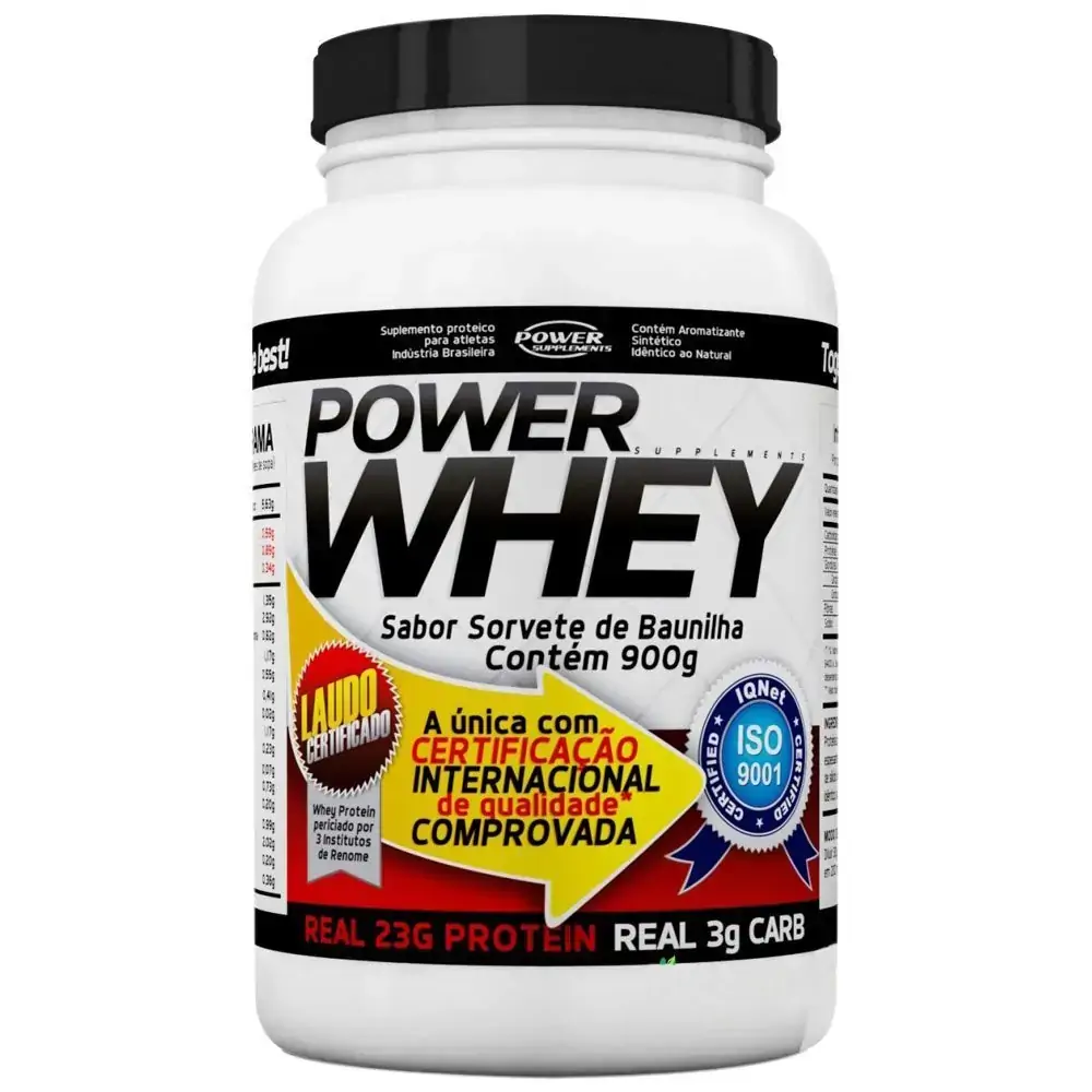 Power Whey 900g Sorvete Baunilha